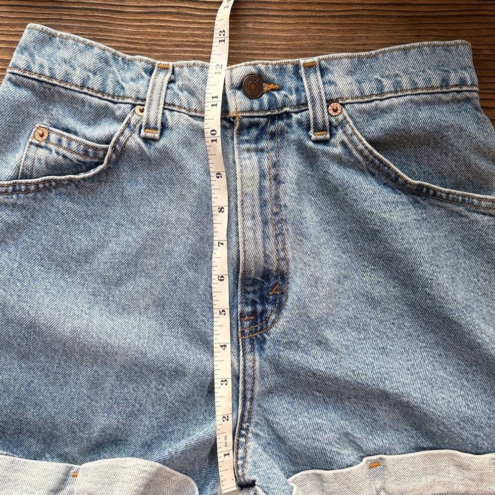 Y2K VINTAGE 1990’S 954 ORANG TAB  LEVI’S HEMMED SHORTS - Picture 6 of 6